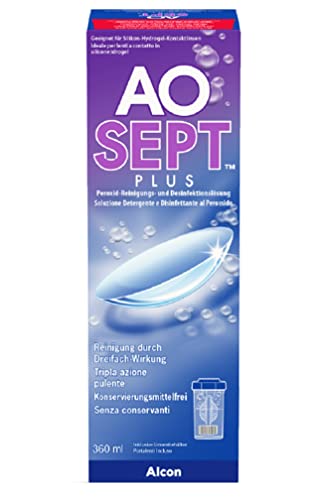 Aosept Plus Kontaktlinsen-Pflegemittel | Einzelflasche | 1 x 360 ml