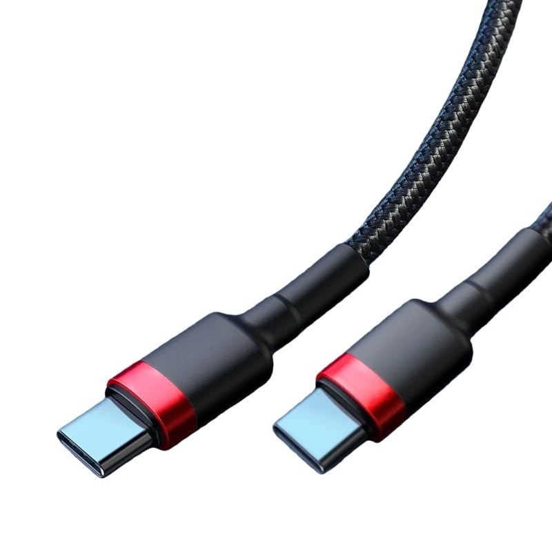 Cavo da USB C a USB tipo C da 100 W per ricarica rapida*/ge 4.0 (cavo grigio 100 W, 0,5 m)