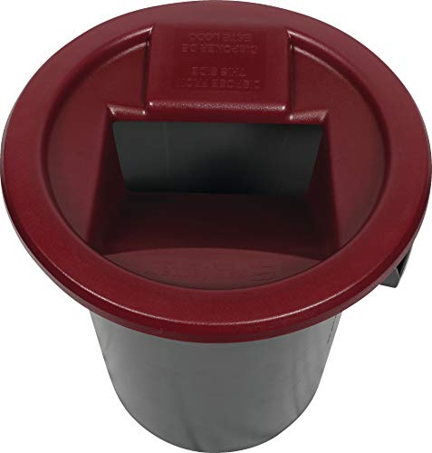 San Jamar KA3244 Katchall Rugged Round Retriever for 32 and 44 Gallon Waste Cans, Red