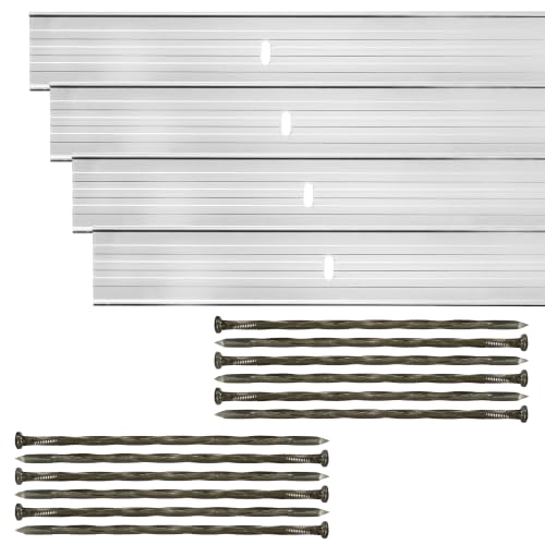 Dreamscape E-Z Edge Aluminum Landscape 24' Edging Kit, 4 Strips,