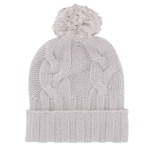 Bonnet Ski Cachemire Anti Froid Oreilles au Chaud Pompon Amovible