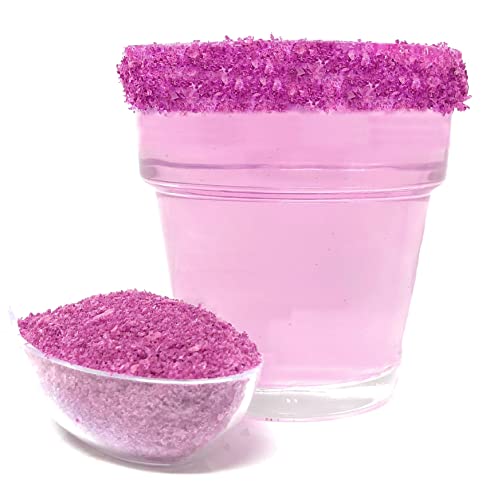 Snowy River Lavender Cocktail Salt - Naturally Colored Margarita Salt, Margarita Rimmer, Beverage Rimmer, Cocktail Rimming Salt, Decorative Salt, Kosher (16oz Bag)