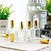 YU FENG 12pcs Clear Perfume Spray Bottles 15ml Glass Fine Mist Sprayer Empty Spray Bottles Refillable Container Perfume Atomizer for Cleaning, Essential Oil, Liquid