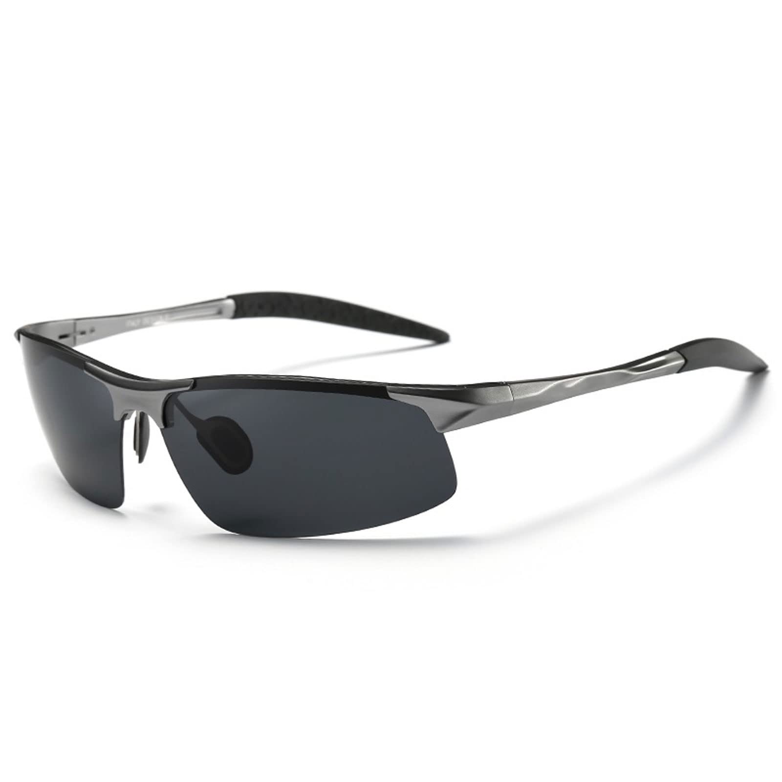 DieffematicMJ Okulary przeciwsłoneczne Driving Spolaryzowane Okulary Mężczyźni Aluminium Magnez Rama Sport Okulary Słońce Kierowca Retro Gogle Sunglass Anti-Glare (Color : 3)
