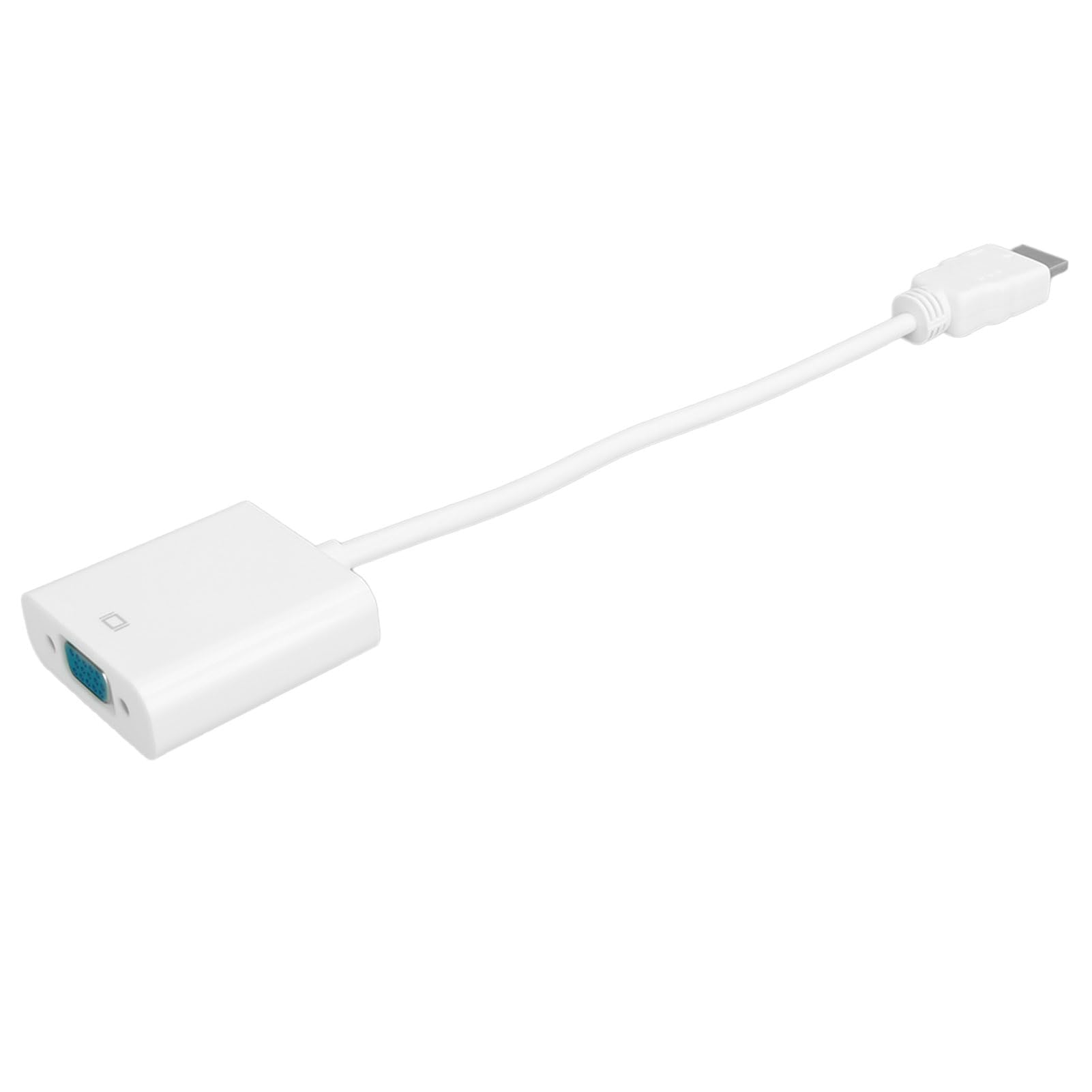 Adapter VGA na HDMI, Interfejs Multimedialny HD na Konwerter Adaptera VGA do Komputera Monitor do Laptopa Projektor (Biały)
