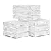 Zeller 15130 Caja de Almacenamiento, Madera, Blanco, 31x21x18.7 cm