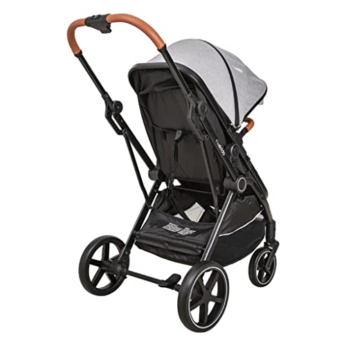 Carrinho Nomad, Bebê Conforto Casulo Click e Base, Melange Grafite