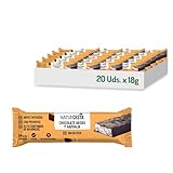 NATURCESTA - Pack de 20 Unidades de 18 g de Barrita de Arroz Con Chocolate Negro y Naranja - Sin Gluten - Aptas para Veganos