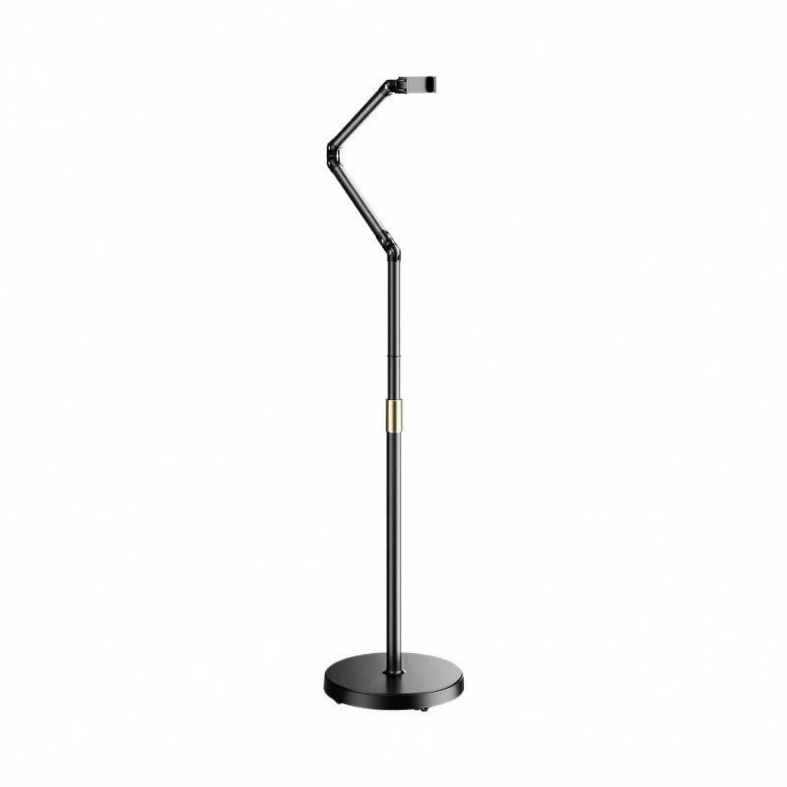 Supporto Universale Girevole Supporto da Pavimento Supporto Telefono Supporto Tablet Braccio Orientabile Base, Supporto A Tre Bracci Estensibile Con Ruote Universali