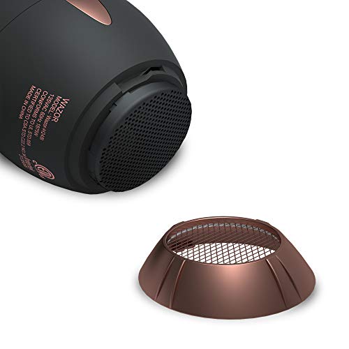 Wazor Hair Dryer Gift Set,Professional Salon Negative Ionic Blow Dryer 1875W Fast Drying with Diffuser and Comb Mid-Size Black Color - Thumbnail 4