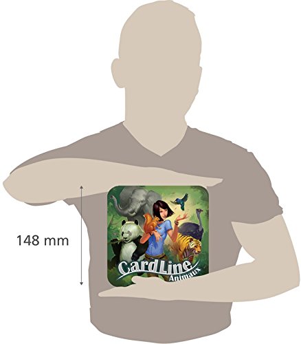 Asmodee - CARANIM01 - Cardline Animaux - Version Mtal - Jeu Enfants