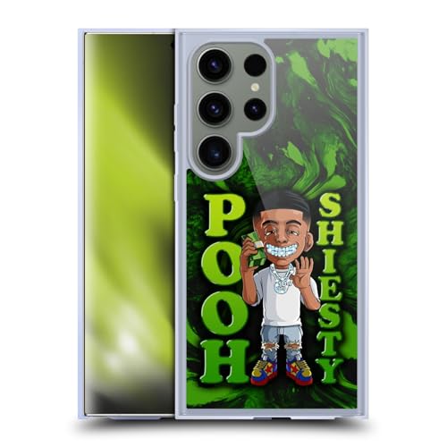 Coque Pooh Shiesty compatible Samsung S24 Ultra et MagSafe en silicone vert