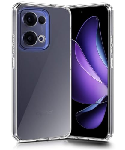 Image of WOW IMAGINE Transparent Back Cover Case for Oppo Reno 13 5G | Raised Bumps for Full Device & Camera Protection Shockproof TPU Silicone Back Case Mobile Cover - Transparent