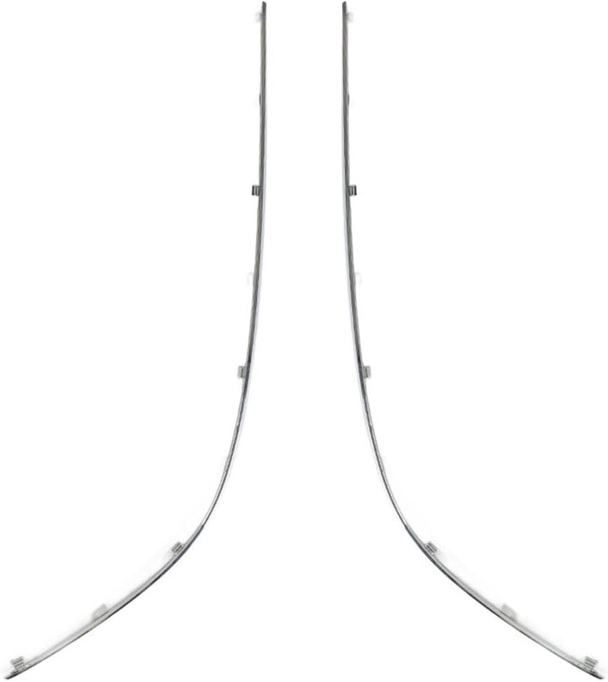 Chrome Front Bumper Trim Rustproof Stylish Wearresistant Front Bumper Exterior Trim Chrome Cover 1 Pair for SClass W220 S55