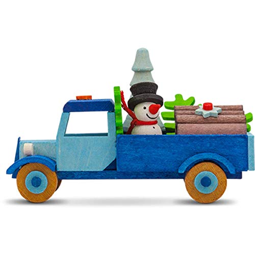 Graupner Holzminiaturen® | Christbaumschmuck Lastwagen mit Schneemann...
