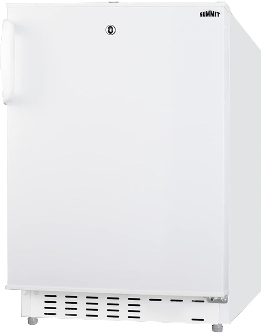 Summit 20" Refrigerator Freezer, Built-in Undercounter Fridge, 2.68 cu.ft. Capacity, ADA Compliant, White - ALRF48