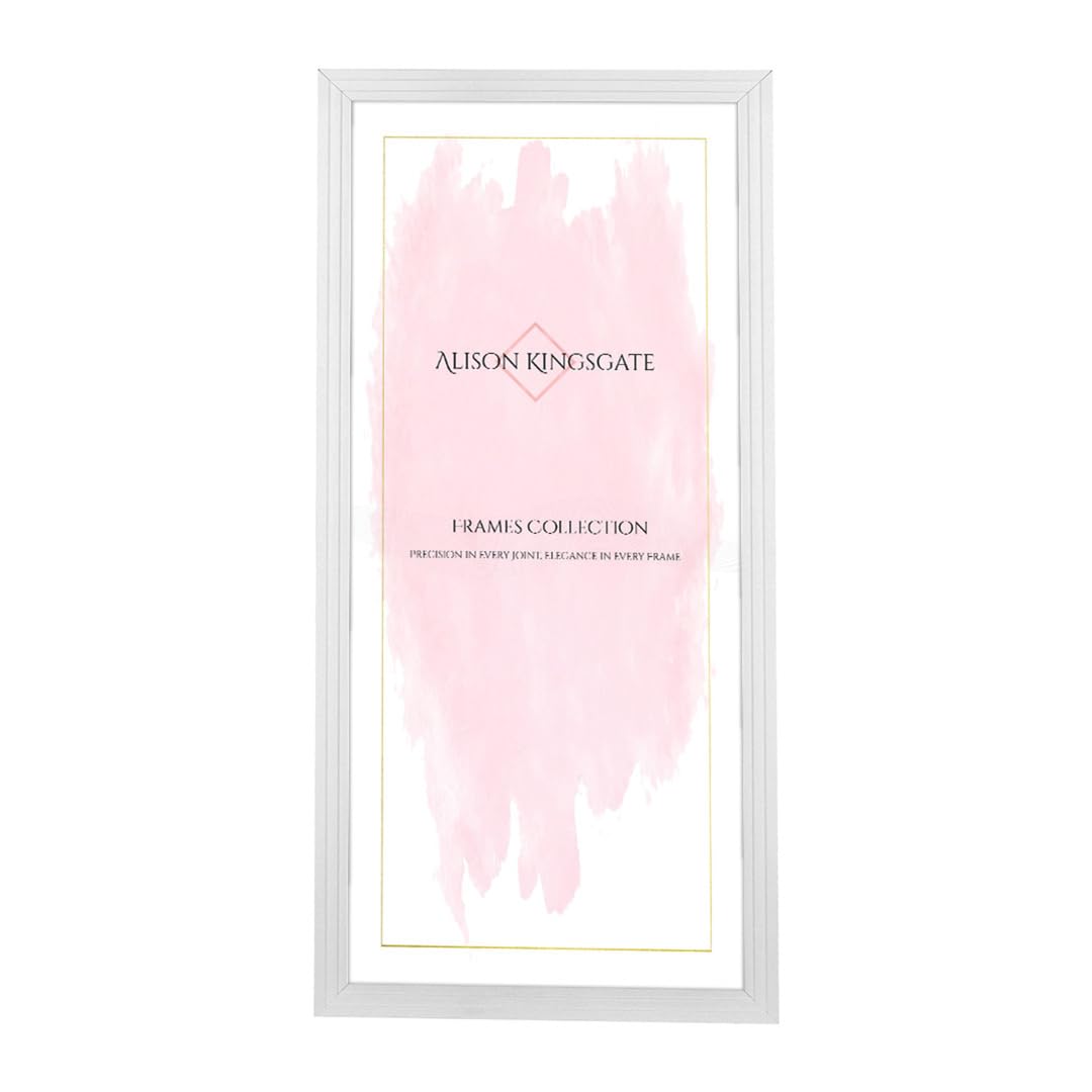 Alison Kingsgate Step 98X33CM White Picture Frame for Photos & Posters