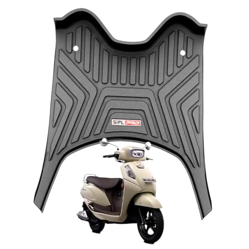 SIPL Access 3D Scooty Mat | Waterproof Non-Slip TPE Foot Mat for Two Wheelers | Shock-Absorbent, All-Weather Durable Protection | Engineered for Daily Rides with Precision Fit – Black