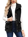 Praktisch und Bequem: Die perfekte Kombination aus Funktionalität und Eleganz - Teddy Fleece Weste Damen mit Taschen. Praktisch und stylisch für jeden Tag