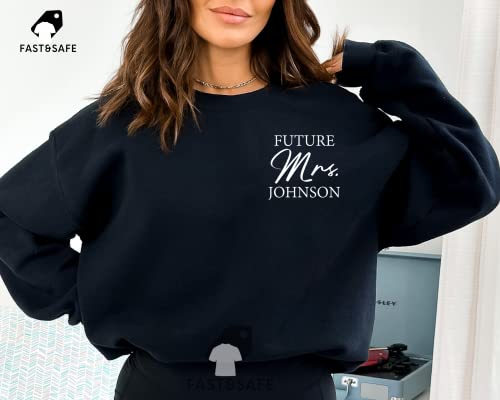 Personalized Handmade Future Mrs Sweatshirt, Personalized Mrs Sweatshirt, Mrs Sweatshirt, Engagement Gift, Custom Sweatshirt, Bride To Be Sweatshirt, Future Mrs Sweater2