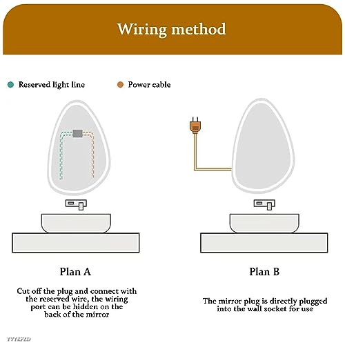 Miroir LED goutte d'eau pour sublimer votre routine beauté matinale