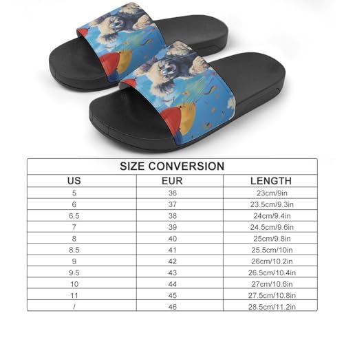 Koalas Balloons in Sky Non Slip Slides Sandals for Women Men Quick Drying Shower Shoes for Bathroom Pool Beach2