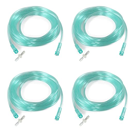 4 Pack Oxygen Tubing – Each Length 16.4 Feet – Premium Green Crush Resistant Oxygen Tubes