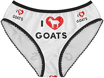 I Love Goats Panties, I Love Goats Underwear, Briefs, Cotton Briefs, Funny Underwear, Panties For Women