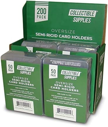 Miniatura 3 de 1000 tarjeteros semirrígidos altos (tamaño extragrande para tarjetas graduadas) con borde de 12 pulgada (1 caja) suministros coleccionables