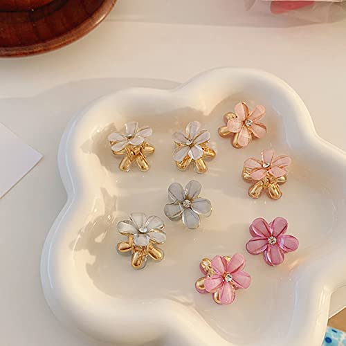 ALLMIRA ヘアクリップ ミニ 花 10個セット バンスクリップ