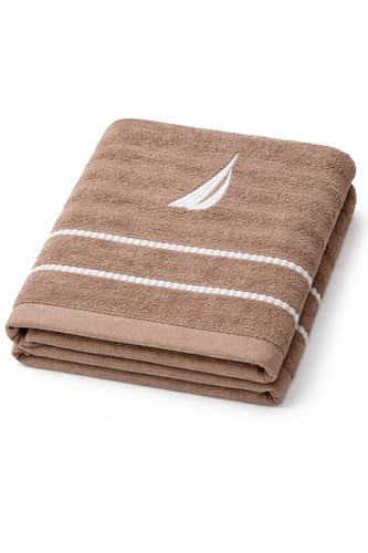 Image of NAUTICA Bamboo Towel for Bath Larg Size | 1pc Bath Towel (Oasis) | 500GSM (40cm x 60cm) | Fade Resistant |Perfect for Everyday Use | Beige