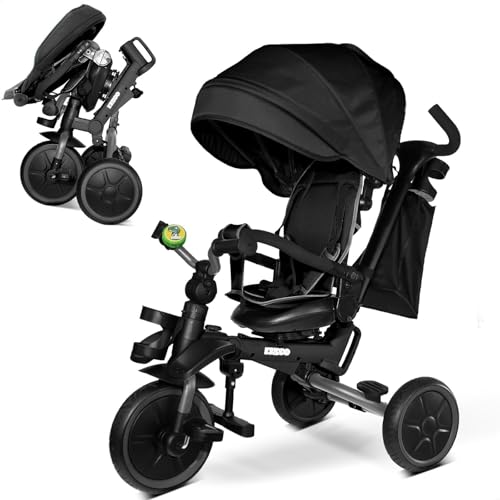 KRIDDO 8-in-1 Foldable Tricycle