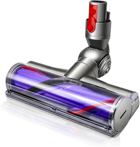 Electric Brush Compatible with Dyson V7, V8, V10, V11, V15 Vacuum Cleaner Attachment, Part Direct Drive Cleaner Head Turbine Floor Nozzle for Turbo Brush with...