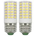 ZHENMING Refrigerator Light Bulb 7W LED E26 100 watt Equivalent E26 Edison Bulb Cool White 6500K Super Bright No Strobe Corn Lamp Non-Dimmable E26 Medium Base, Pack of 2