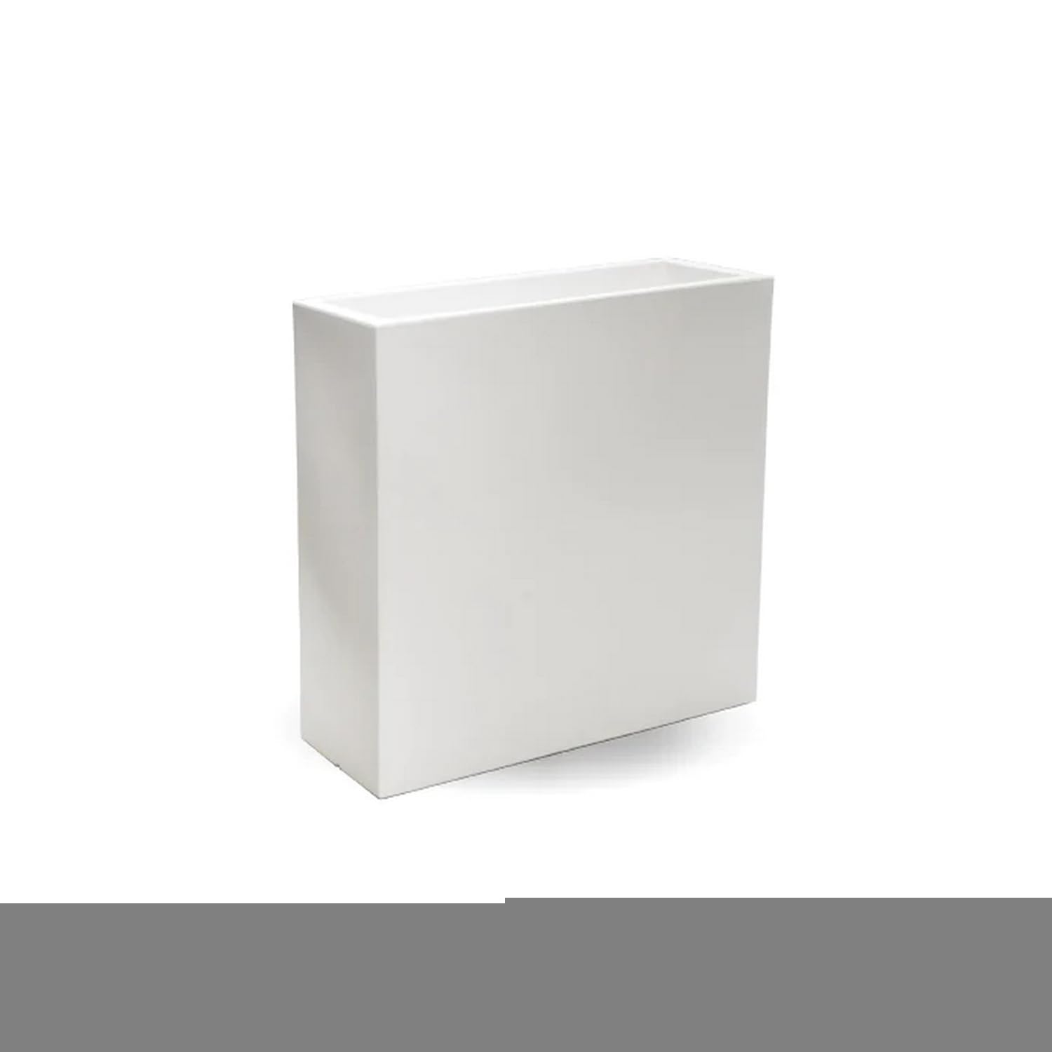 Vaso Fioriera In Resina Rettangolare H 80 CM Bianco mod. Flowerpot Top