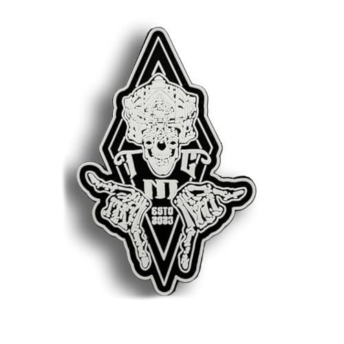 Nachtleuchtende Frontline-Beobachtungsteam-Outfits, PVC-Aufnäher, leuchtet im Dunkeln, taktische Nachtsichtbrille, Totenkopf-Fingerspiel, Moral-Armbänder, Abzeichen, Applikationen