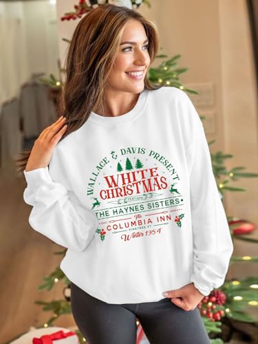 Christmas Sweatshirts for Women Funny Christmas Tree Xmas Cute Graphic Long Sleeve Shirt