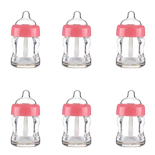 6 Pieces Empty Lip Gloss Tubes Reusable Lip Gloss Containers Milk Bottle Shaped Lips Gloss Tube 7 ml Empty Refillable Lips Gloss Bottles DIY Cosmetics Lipstick Containers, Pink image 4