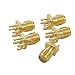 Uxcell a11053100ux0317 End Launch PCB Mount SMA Female Connector Straight RF Connector Adapter (Pack of 5)