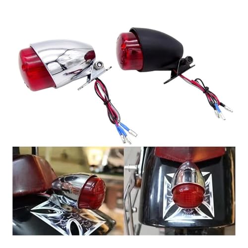 Feu arrière LED universel moto 12V chopper bobber cruiser custom - 2