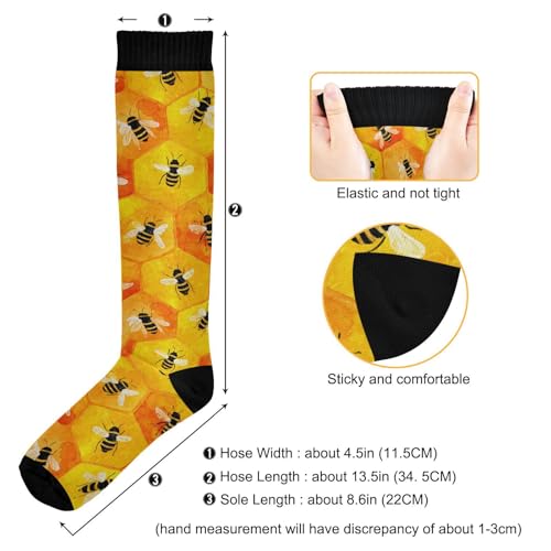 Image of Wusikd Heartbeat Symbol Compression Socks for Women and Men Circulation Black Long Socks for Athletic Running 1
