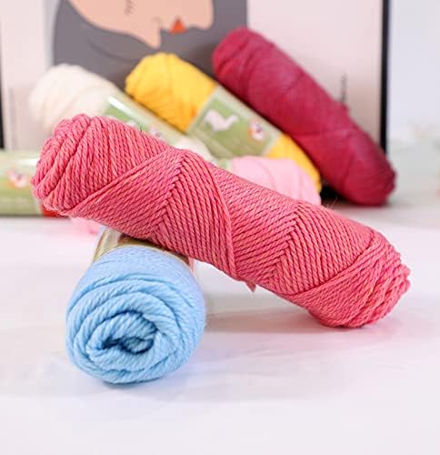 Miniatura 6 de Hilo de mezcla de lana de alpaca para bebé, peso peinado, 3 madejas (3.53 ozcada una) Art Crafts Crochet and Knitting Sunny Cat Premium Brand (33