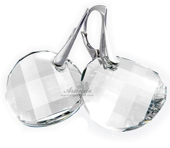 Boucles d'oreilles argent 925 cristaux torsadés cadeau anniversaire