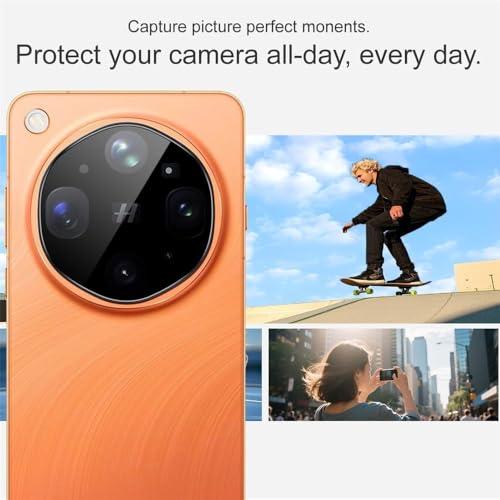Image of WonRia [1+1 Tempered Glass Compatible with Oppo Find X9 Ultra 5G with 3D Camera Lens Protector 9H Hardness Screen Guard Protector - (Pack of 2)