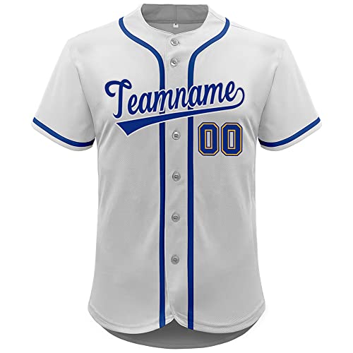 Camiseta personalizada de béisbol deportiva con botones para hombres y mujeres miniatura 1