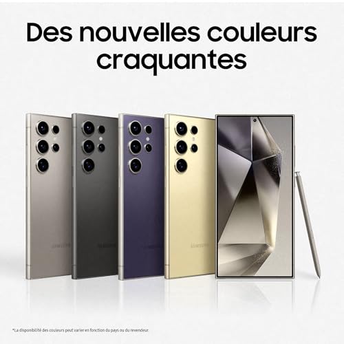 SAMSUNG GALAXY S24 Ultra, Smartphone Android 5G, 512 Go, Chargeur secteur rapide 25W inclus [Exclusivité Amazon], Smartphone déverrouillé, Gris, Version FR