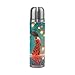 Isaoa 500 ml drink fiaschetta borraccia in acciaio INOX con donna in abito rosso isolamento sottovuoto thermos ermetica thermos a doppia parete per indoor outdoor sports hiking running