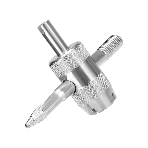 YTFRL 4-Way Valve Core Tool Tire Valve Tools, 4-in-1 Automobile Tire Valve Stem Core Remover Installer, Multifunctional Tyre Valves Repair Wrench Removal Tool for Car Bicycle Bike