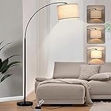 Floors Lamp for Living Room,Tall Floor Lamps with Adjustable Hanging Shade, Morden Arc Floor Lamp...
