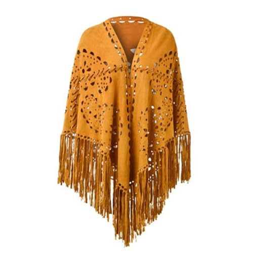 Écharpe poncho femme à pompons : grand plaid chaud et doux pour l'hiver - 4